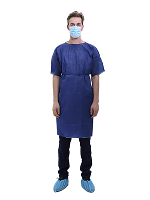 Одноразовый халат для пациента SMS с короткими рукавами A113