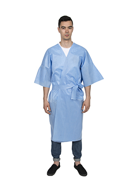 Одноразовые нетканые халаты-кимоно E01