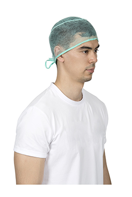 Одноразовая хирургическая шапочка из полипропилена с резинкой L02E