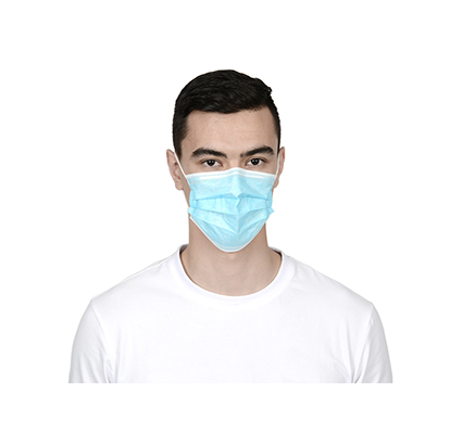 3-слойная одноразовая медицинская маска для лица с ушной петлей O01